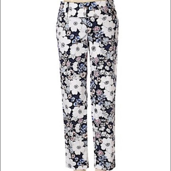 Ann Taylor Floral Straight Leg Pants - Picture 2 of 4